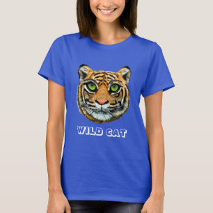 Vild Katt & Kalligrafi T-Shirt