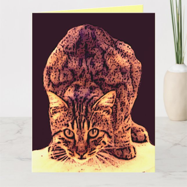 VILD KATT KATTUNGE KORT (Framsida)