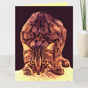 VILD KATT KITTEN KORT