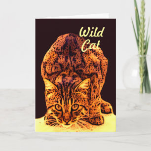 VILD KATT KITTEN KORT