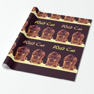 VILD KATT KITTEN PRESENTPAPPER