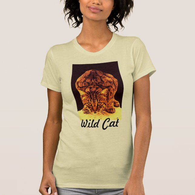 VILD KATT KITTEN T-SHIRT (Framsida)