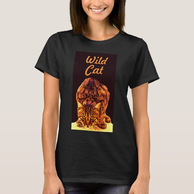 VILD KATT KITTEN TEE SHIRT (Framsida)