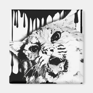 vild katt magnet