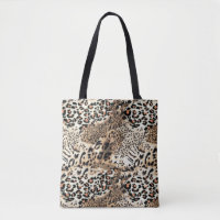 Vild katt Modern Animal Leopard Skriv ut Mönster