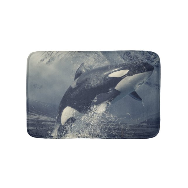 Vild Killer Whale Jumping Badrumsmatta (Framsidan)