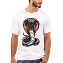 Vild Kobraslang Illustration Djärv Kraftdesign
