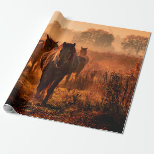 vild konik-hästar som kom i gång rakt i krig presentpapper