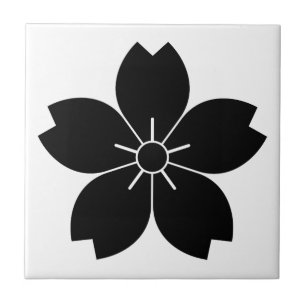 Vild körsbärsblomning kakelplatta