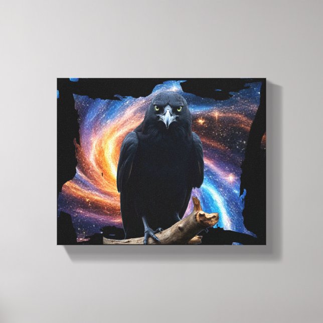 Vild Kråka-Raven Canvas Wall Art (Framsida)