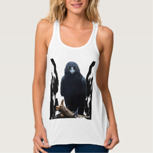 Vild Kråka-Raven Shirt Linne Med Racerback