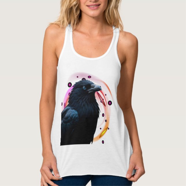 Vild Kråka-Raven Shirt Linne Med Racerback (Framsida)