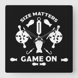 Vild Laxfiske Fyrkantig Klocka