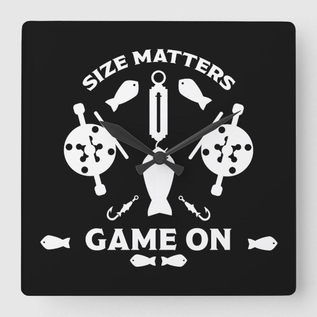 Vild Laxfiske Fyrkantig Klocka (Framsida)