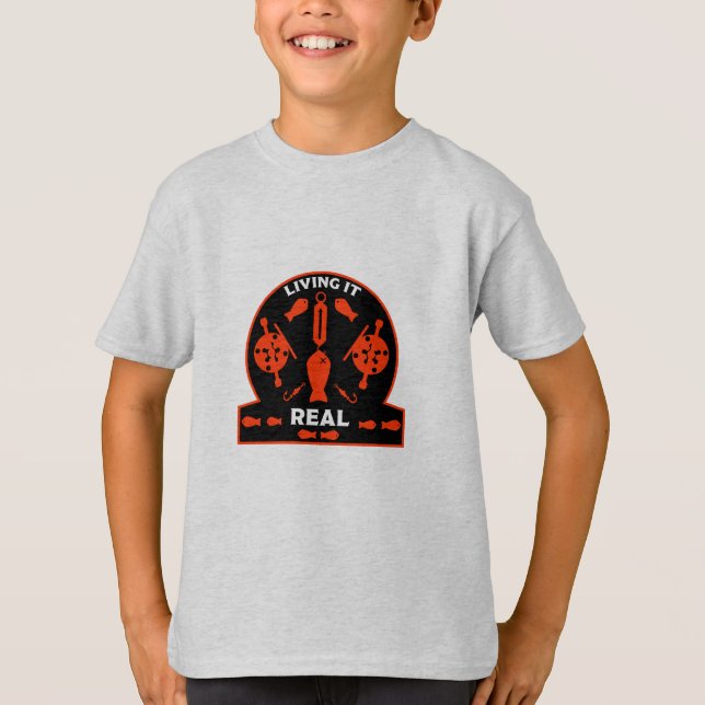 Vild Laxfiske T Shirt (Framsida)