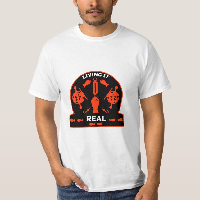 Vild Laxfiske T Shirt (Framsida)