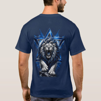 Vild Lejon av Juda med Davidsstjärna T Shirt
