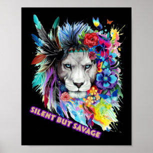 Vild Lejon-dekal Poster