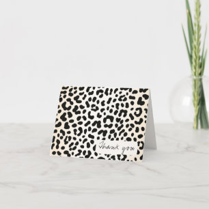 Vild Leopard Gepard Personlig Inskription Tack Kort