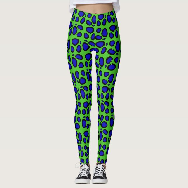 Vild Leopard Leggings (Framsida)