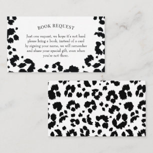 Vild Leopard Skriv ut beställningskort för babyklä Visitkort
