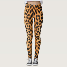 Vild Leopardenergi – Djärva Djurtryck Modet Leggings