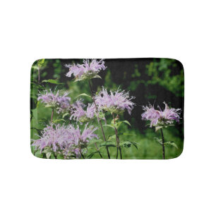 Vild Lila Bee Balm Flower Badrumsmatta
