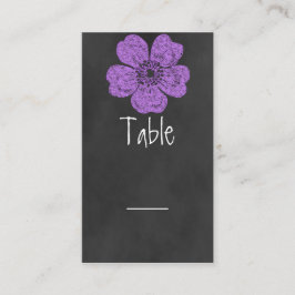 Vild Lila Chalkboard Bord Card Ro Placeringskort