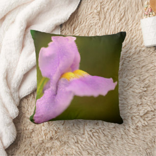 Vild Lila Orchid Flower Dewdrots Kudde