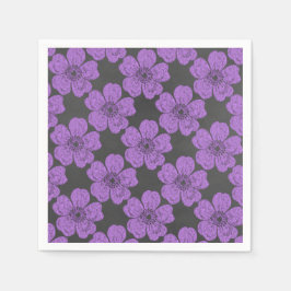 Vild Lila Ro Chalkboard Pappersservett