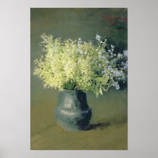 Vild Lilacs and Glöm-Me-Nots, 1889 Poster (Framsidan)