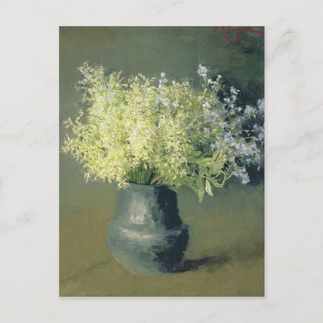 Vild Lilacs and Glöm-Me-Nots, 1889 Vykort (Framsida)