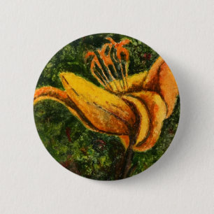 "Vild Lily" Blommigt Button Knapp