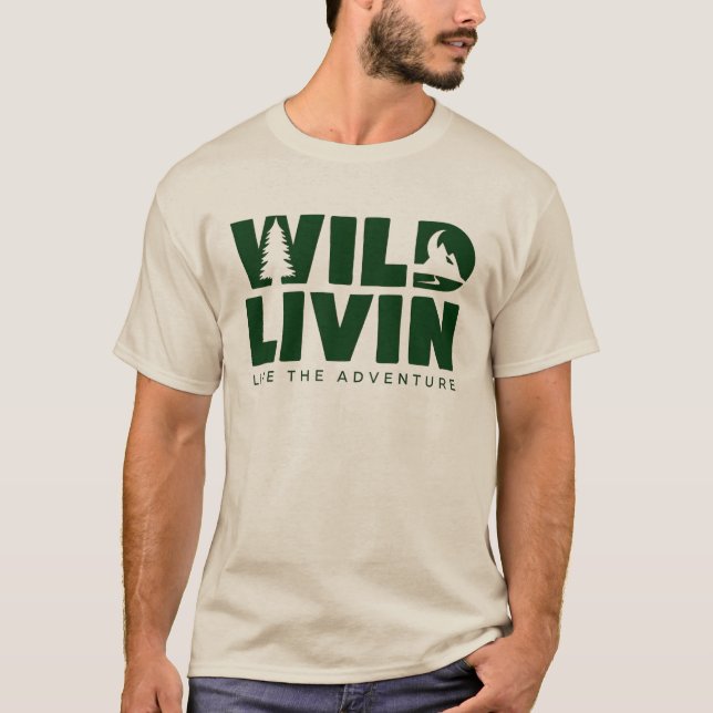Vild Livin T-Shirt - Lev Äventyr (Framsida)