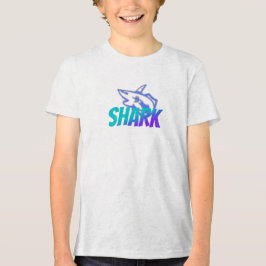 Vild Logo För Haj Med Gradient | Djärva Hav T Shirt