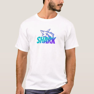 Vild logo för haj med gradient  Djärva havet T Shirt