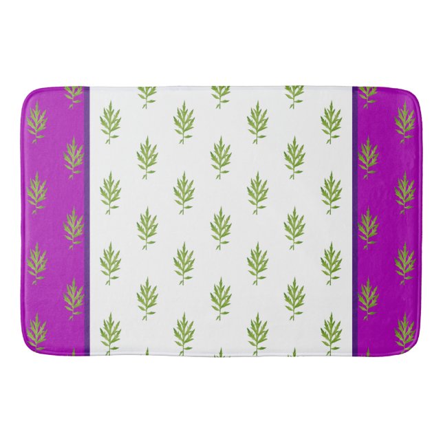 Vild Löv på en badmatt Badrumsmatta (Framsidan)