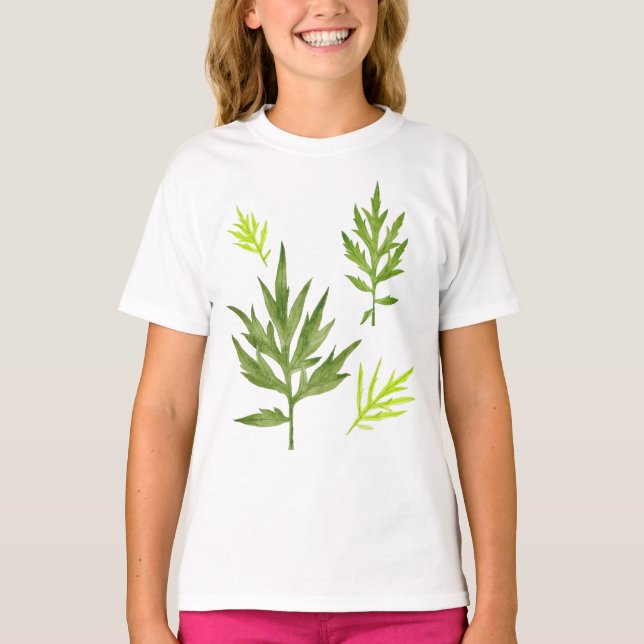 Vild Löv på T-Shirt (Framsida)