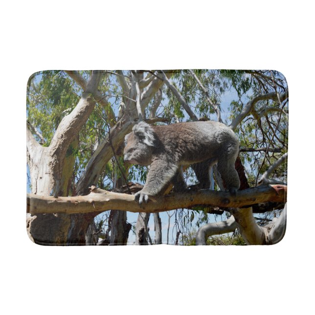 Vild Male Australian Koala Walking, Memory Foam Badrumsmatta (Framsidan)