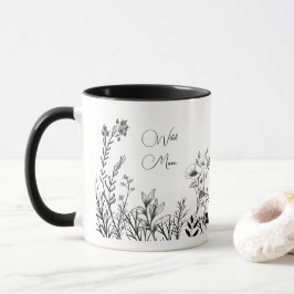 Vild Mamma Vild Flower Doodles Mugg
