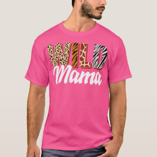 Vild Mamma Zoo Born 2, Vild Bday Safari Jungle T Shirt