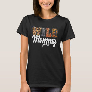 Vild Mamma Zoo Born Vild Birthday Safari Jungle T Shirt