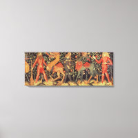 Vild Manar and Animals, tapestry, 1500-talet