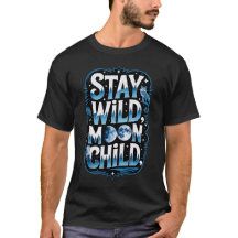 Vild Månbarn Varg Celestial T-Shirt