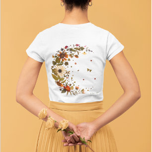 Vild Månskensblomma l Originalt Pressad Blomsterko T Shirt