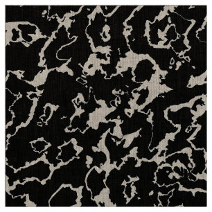 Vild Marble 3 - svart och vitt Tyg