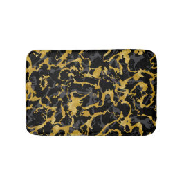 Vild Marble 8 - Black and Guld,Grått Badrumsmatta