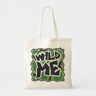 Vild Me Snake Black and Grönt Print Tygkasse