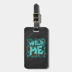 Vild Me Snake Brown och Teal Print Bagagebricka
