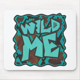 Vild Me Snake Brown och Teal Print Musmatta